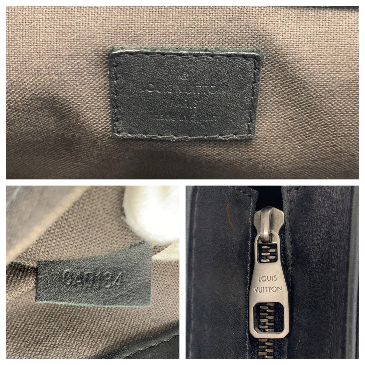 23485
LOUIS VUITTON ルイヴィトン ダミエアンフィニ タダオPM オニキス ブラック シルバー金具 レザー N41269 トートバッグ ビジネスバッグ メンズ ABP85