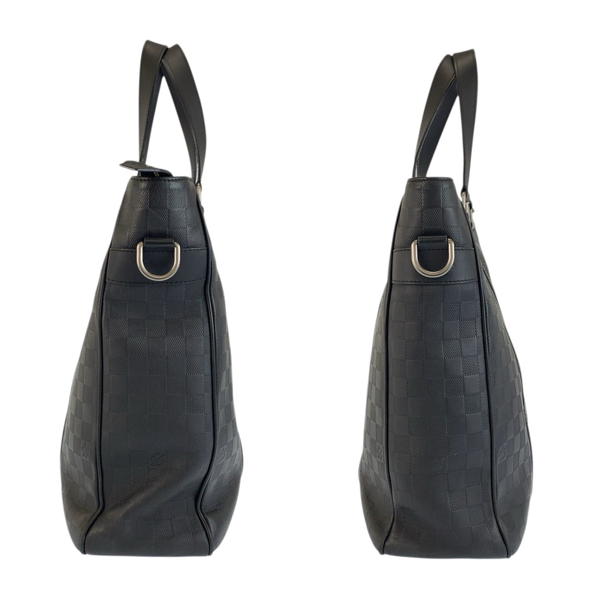 23485
LOUIS VUITTON ルイヴィトン ダミエアンフィニ タダオPM オニキス ブラック シルバー金具 レザー N41269 トートバッグ ビジネスバッグ メンズ ABP85