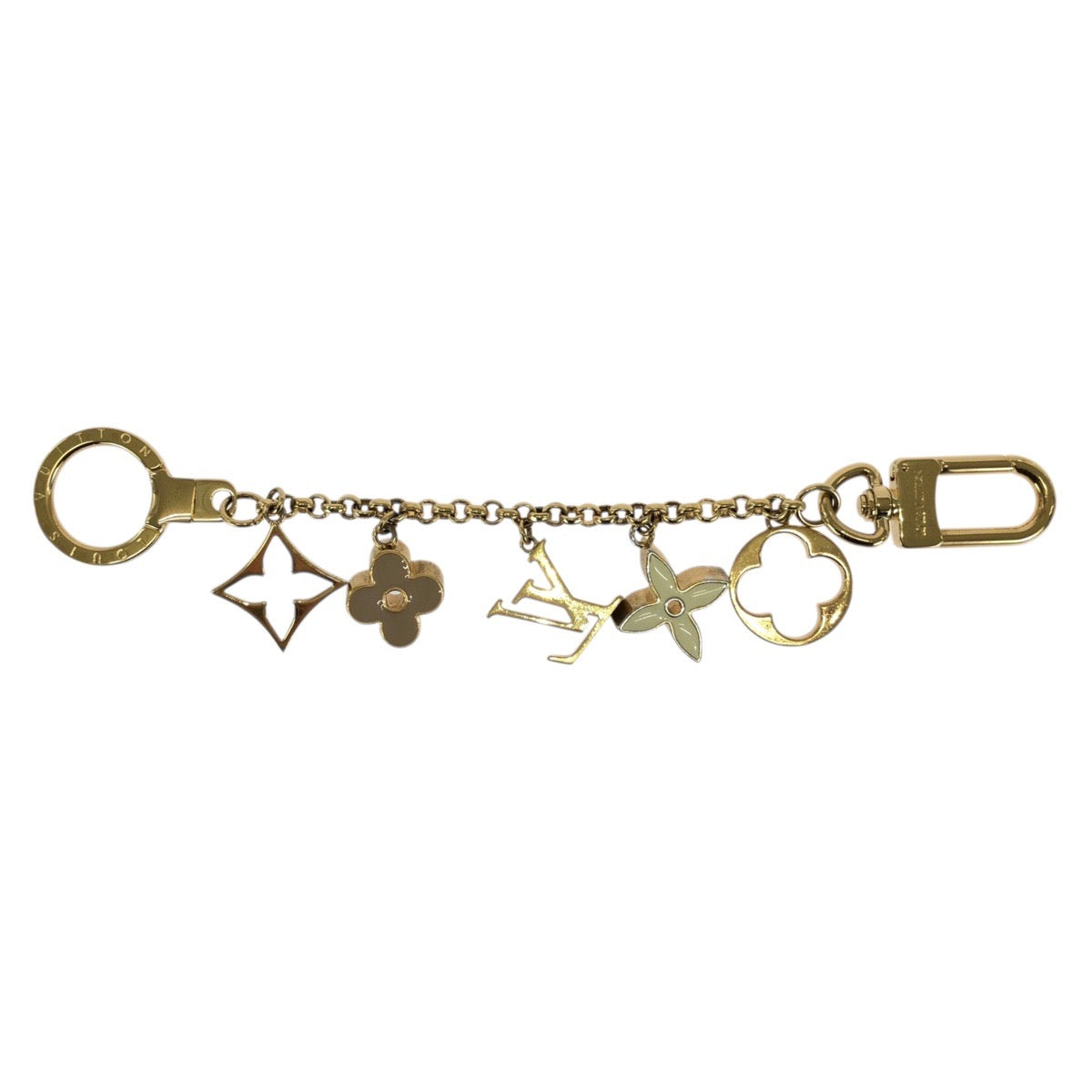 23488
LOUIS VUITTON ルイヴィトン フルール ドゥ モノグラム ゴールド メタル M65111 キーホルダー バッグチャーム レディース ABP42