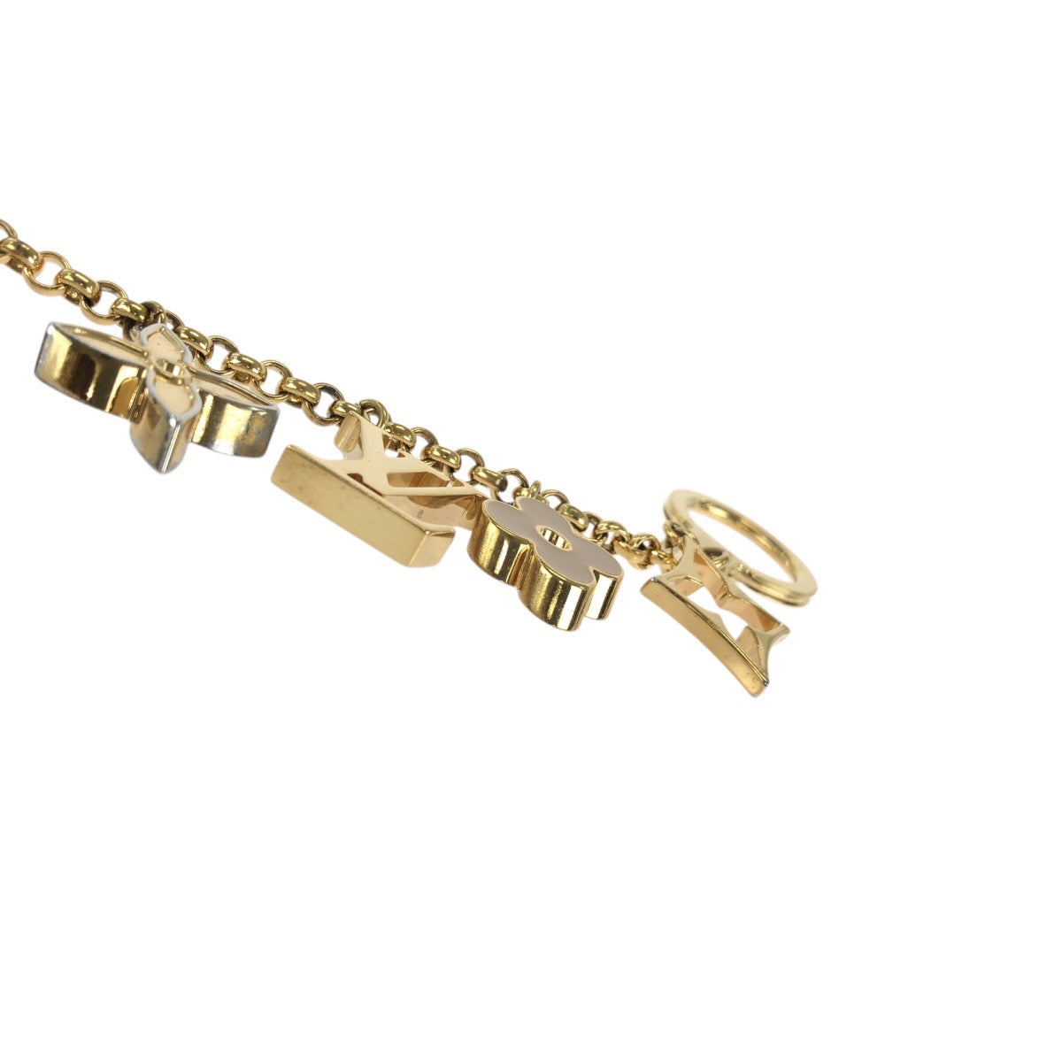 23488
LOUIS VUITTON ルイヴィトン フルール ドゥ モノグラム ゴールド メタル M65111 キーホルダー バッグチャーム レディース ABP42