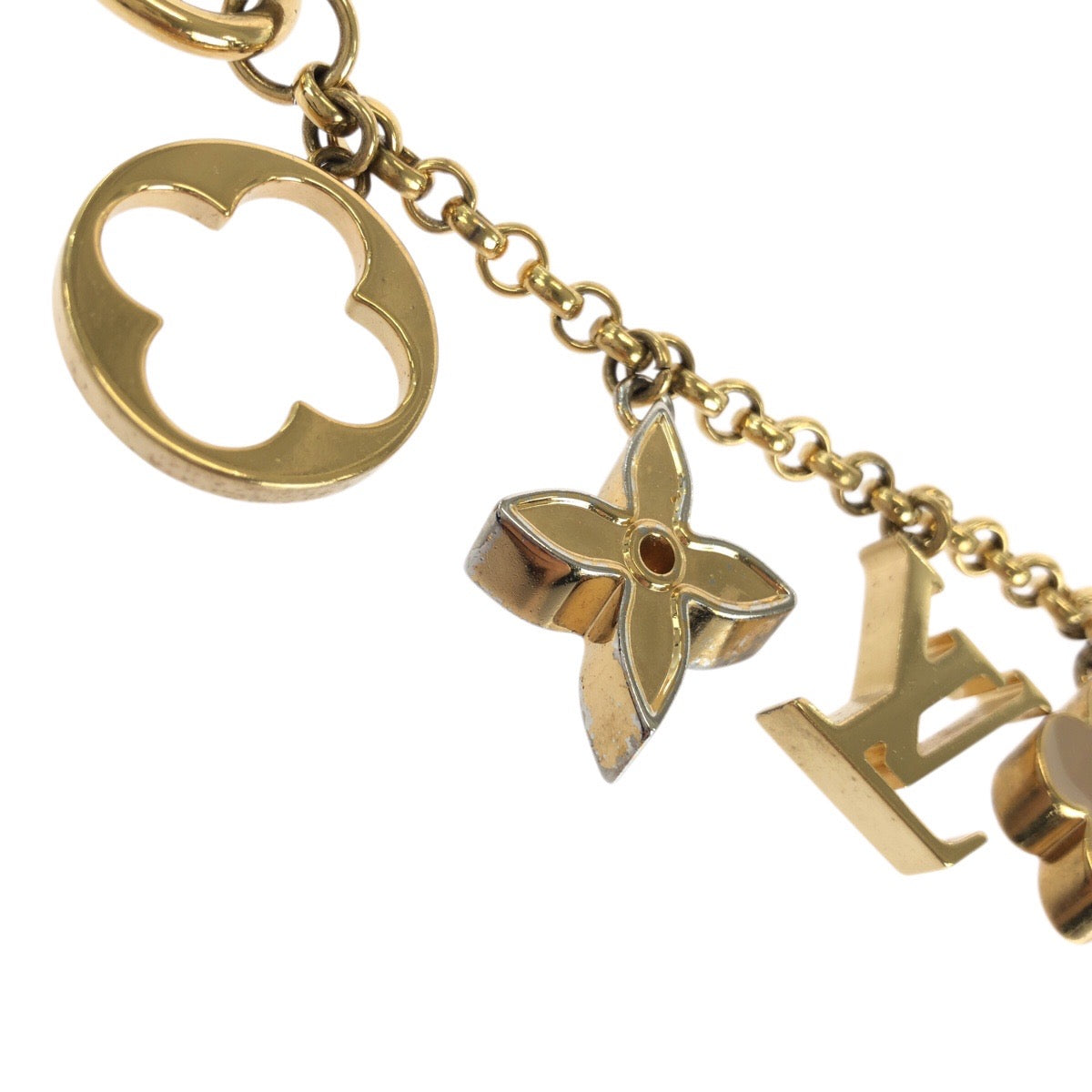23488
LOUIS VUITTON ルイヴィトン フルール ドゥ モノグラム ゴールド メタル M65111 キーホルダー バッグチャーム レディース ABP42