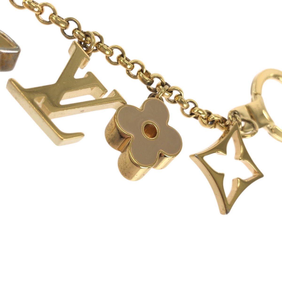 23488
LOUIS VUITTON ルイヴィトン フルール ドゥ モノグラム ゴールド メタル M65111 キーホルダー バッグチャーム レディース ABP42