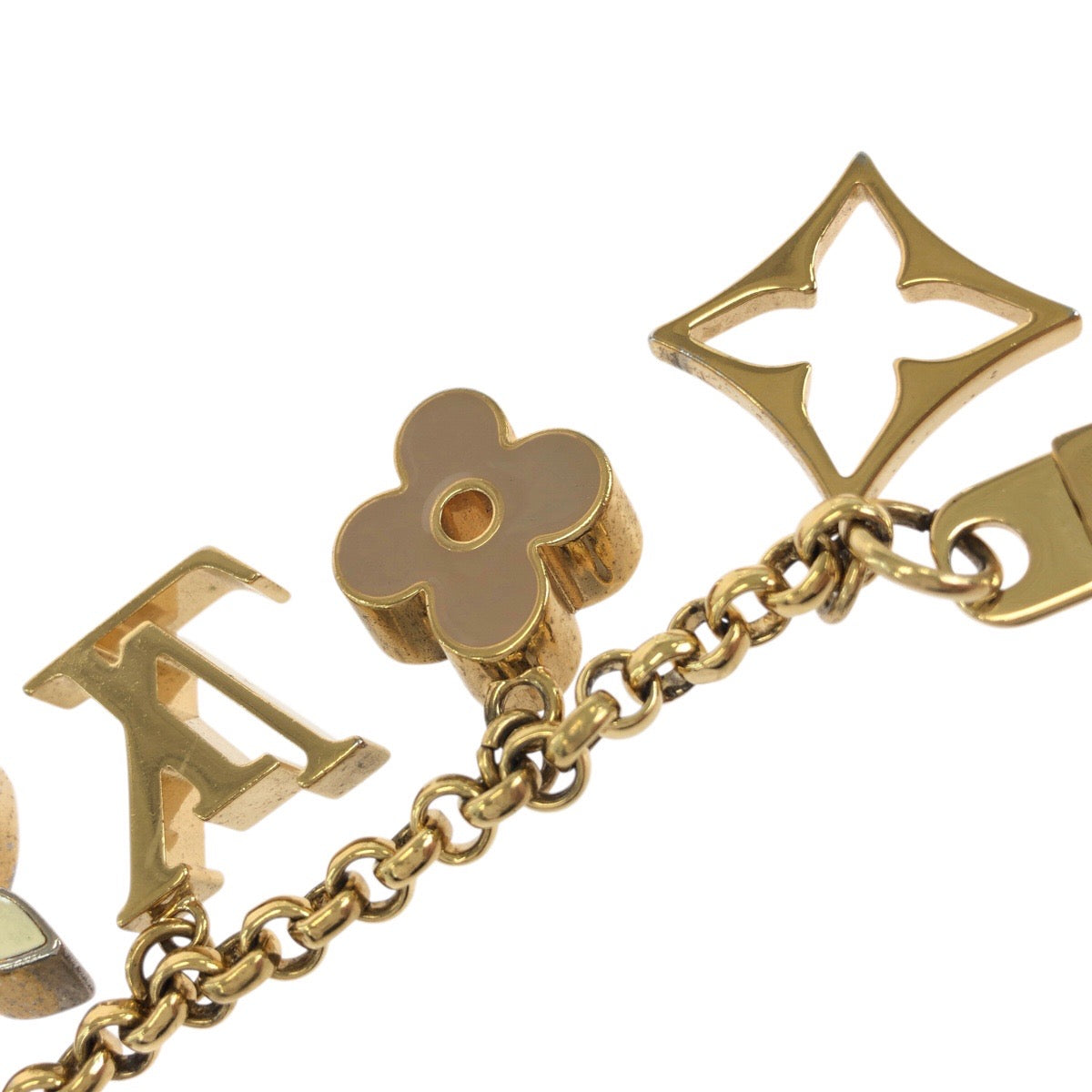 23488
LOUIS VUITTON ルイヴィトン フルール ドゥ モノグラム ゴールド メタル M65111 キーホルダー バッグチャーム レディース ABP42