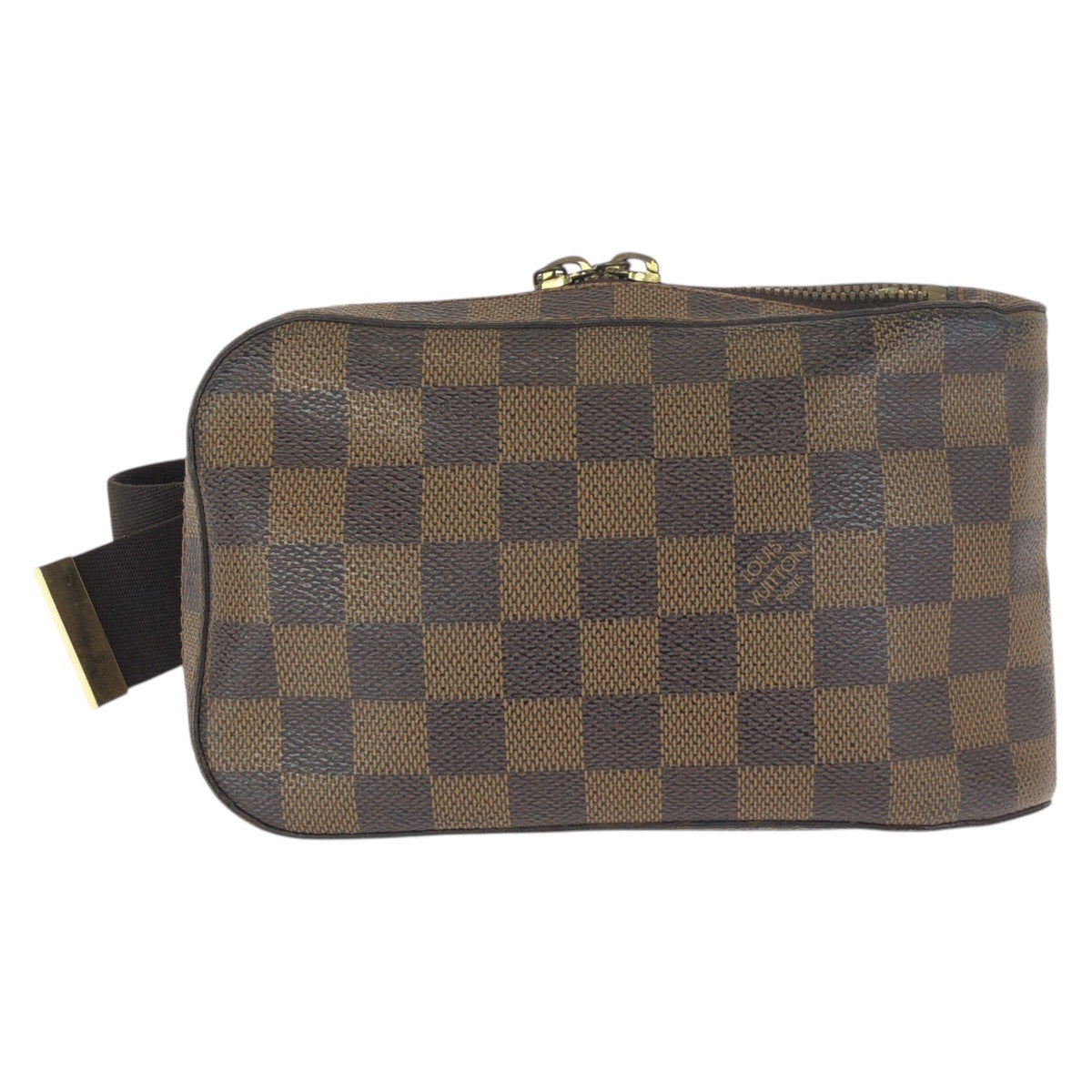 23489
LOUIS VUITTON ルイヴィトン ダミエ エベヌ ジェロニモス ブラウン ゴールド金具 PVC N51994 ボディバッグ バムバッグ ショルダーバッグ レディース ABP56
