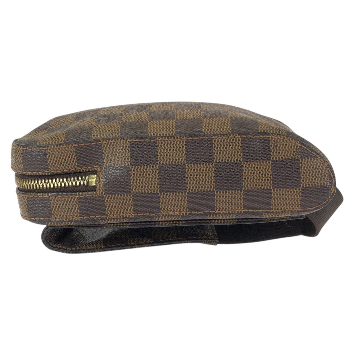 23489
LOUIS VUITTON ルイヴィトン ダミエ エベヌ ジェロニモス ブラウン ゴールド金具 PVC N51994 ボディバッグ バムバッグ ショルダーバッグ レディース ABP56