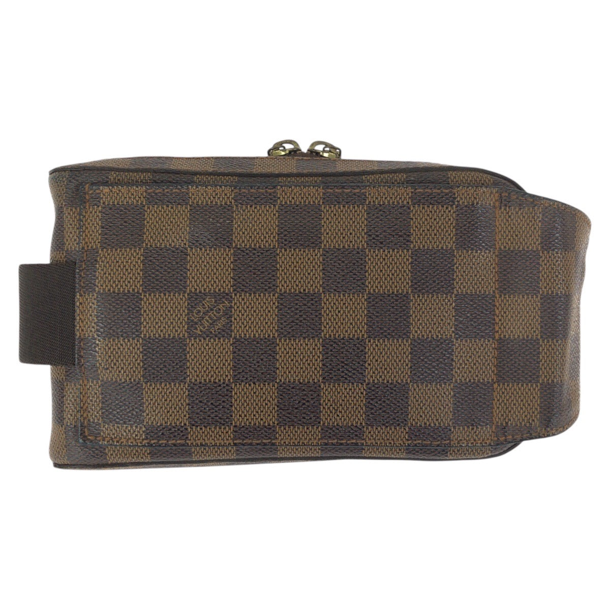 23489
LOUIS VUITTON ルイヴィトン ダミエ エベヌ ジェロニモス ブラウン ゴールド金具 PVC N51994 ボディバッグ バムバッグ ショルダーバッグ レディース ABP56