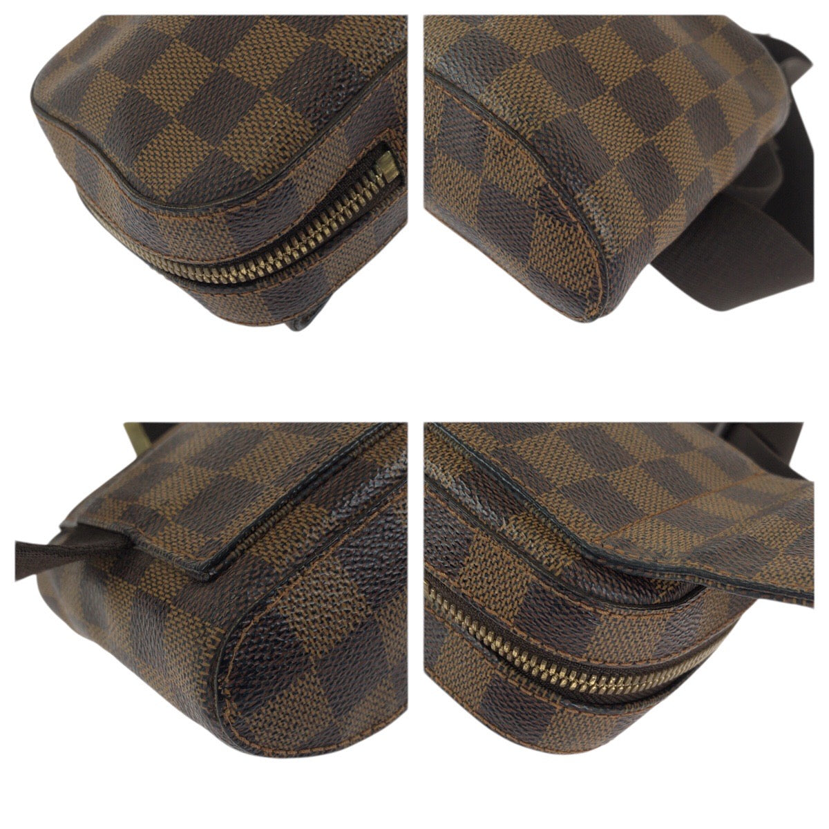 23489
LOUIS VUITTON ルイヴィトン ダミエ エベヌ ジェロニモス ブラウン ゴールド金具 PVC N51994 ボディバッグ バムバッグ ショルダーバッグ レディース ABP56