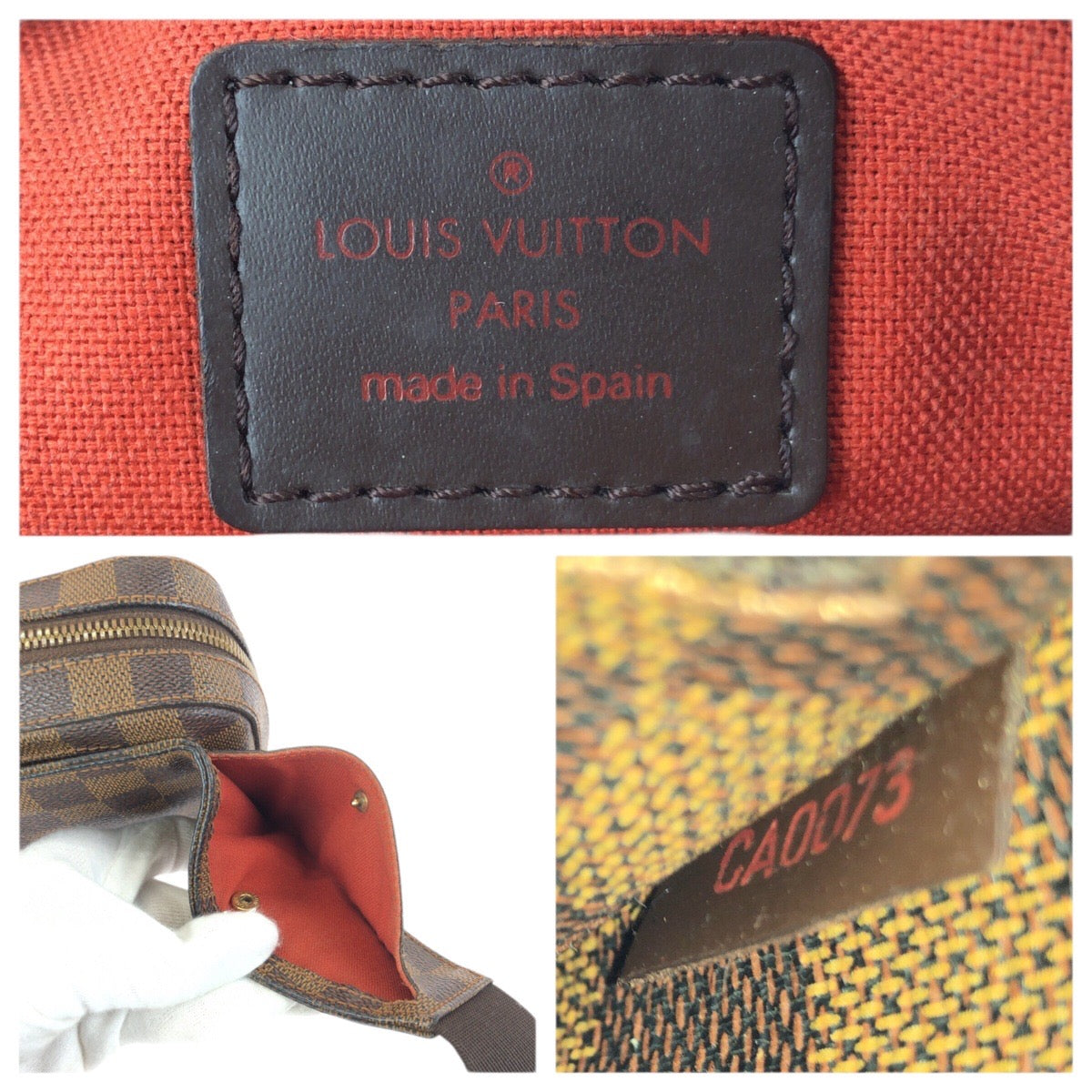 23489
LOUIS VUITTON ルイヴィトン ダミエ エベヌ ジェロニモス ブラウン ゴールド金具 PVC N51994 ボディバッグ バムバッグ ショルダーバッグ レディース ABP56