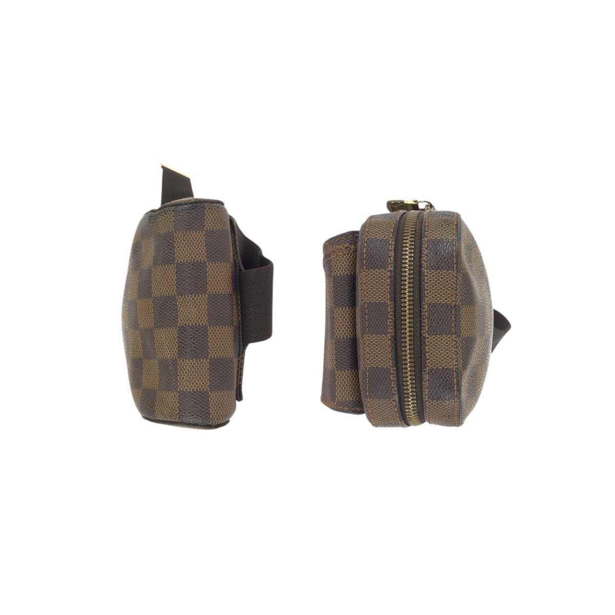 23489
LOUIS VUITTON ルイヴィトン ダミエ エベヌ ジェロニモス ブラウン ゴールド金具 PVC N51994 ボディバッグ バムバッグ ショルダーバッグ レディース ABP56