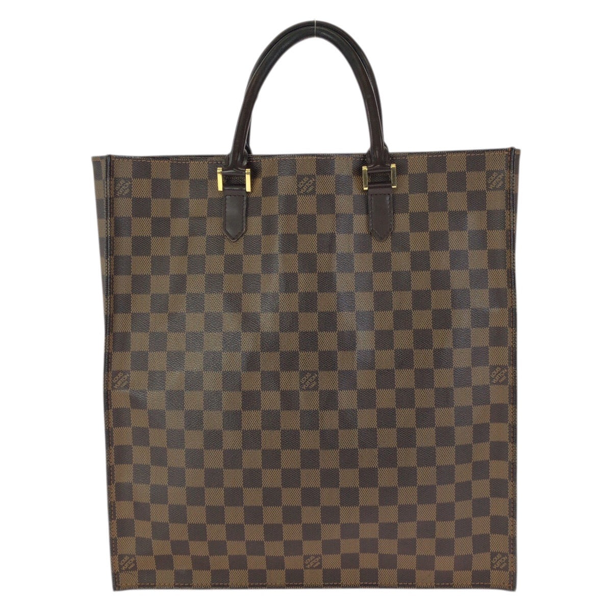 23490
LOUIS VUITTON ルイヴィトン ダミエ エベヌ サック プラ ブラウン ゴールド金具 PVC / レザー N51140 トートバッグ ハンドバッグ ビジネスバッグ メンズ AB48