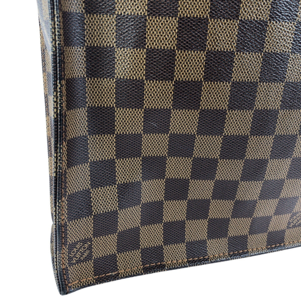 23490
LOUIS VUITTON ルイヴィトン ダミエ エベヌ サック プラ ブラウン ゴールド金具 PVC / レザー N51140 トートバッグ ハンドバッグ ビジネスバッグ メンズ AB48