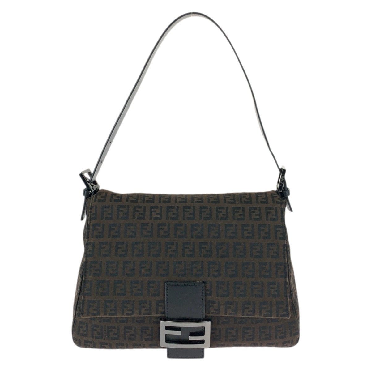 23497
FENDI フェンディ ヴィンテージ マンマバケット ズッキーノ ダークブラウン ガンメタ金具 ナイロン / レザー 8BR001 ショルダーバッグ ハンドバッグ レディース ABP88