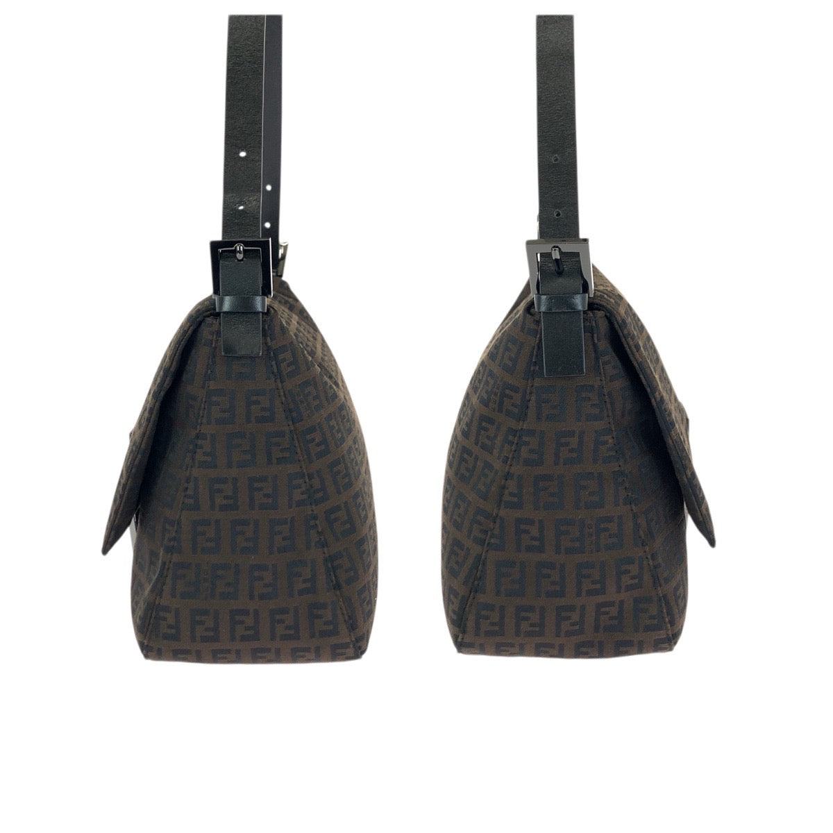 23497
FENDI フェンディ ヴィンテージ マンマバケット ズッキーノ ダークブラウン ガンメタ金具 ナイロン / レザー 8BR001 ショルダーバッグ ハンドバッグ レディース ABP88