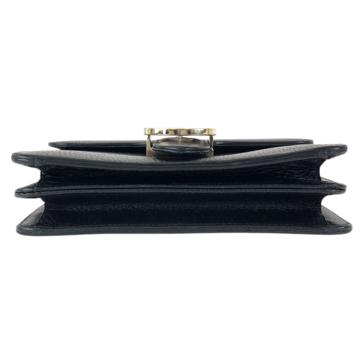 23500
GUCCI グッチ インターロッキングG ブラック 黒 ゴールド金具 レザー 510304 チェーンショルダーバッグ レディース AB60