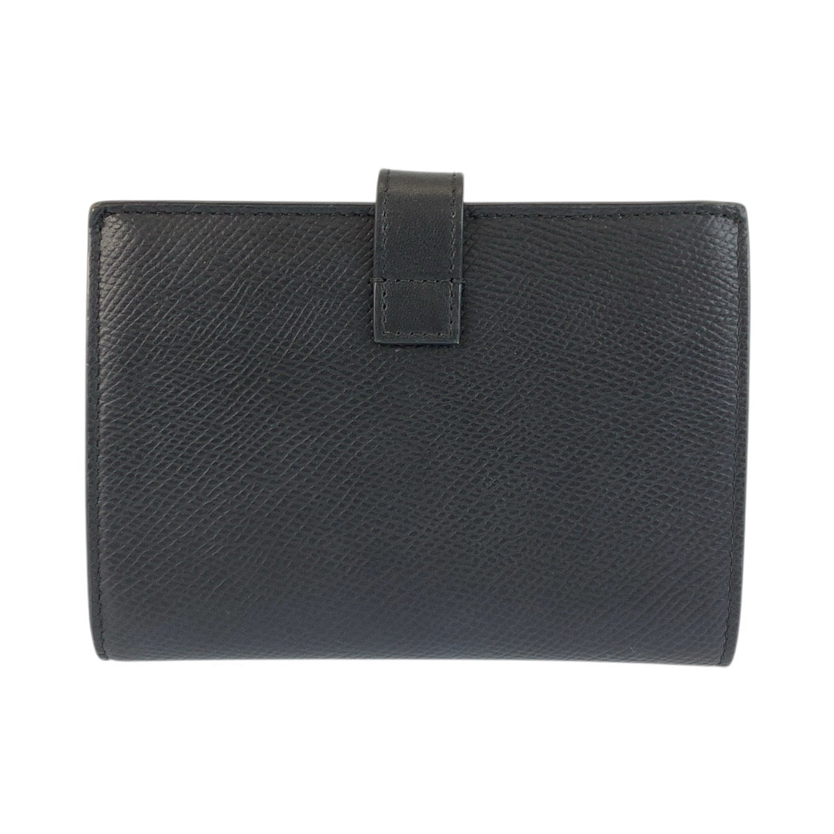 23503
CELINE セリーヌ ミディアムストラップウォレット ブラック 黒 レザー 折り財布 コンパクトウォレット レディース ABP28