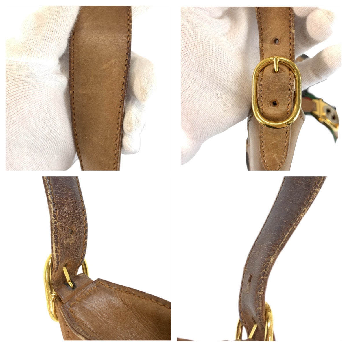 23505
GUCCI グッチ シェリーライン ブラック ブラウン ゴールド金具 GGキャンバス / レザー ショルダーバッグ ホーボー レディース AB35