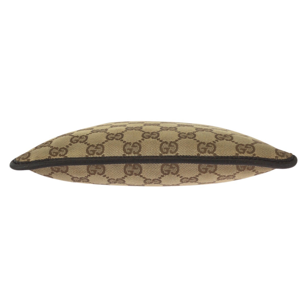 23506
GUCCI グッチ ベージュ ダークブラウン GGキャンバス / レザー 27639 ショルダーバッグ ポシェット レディース AB30