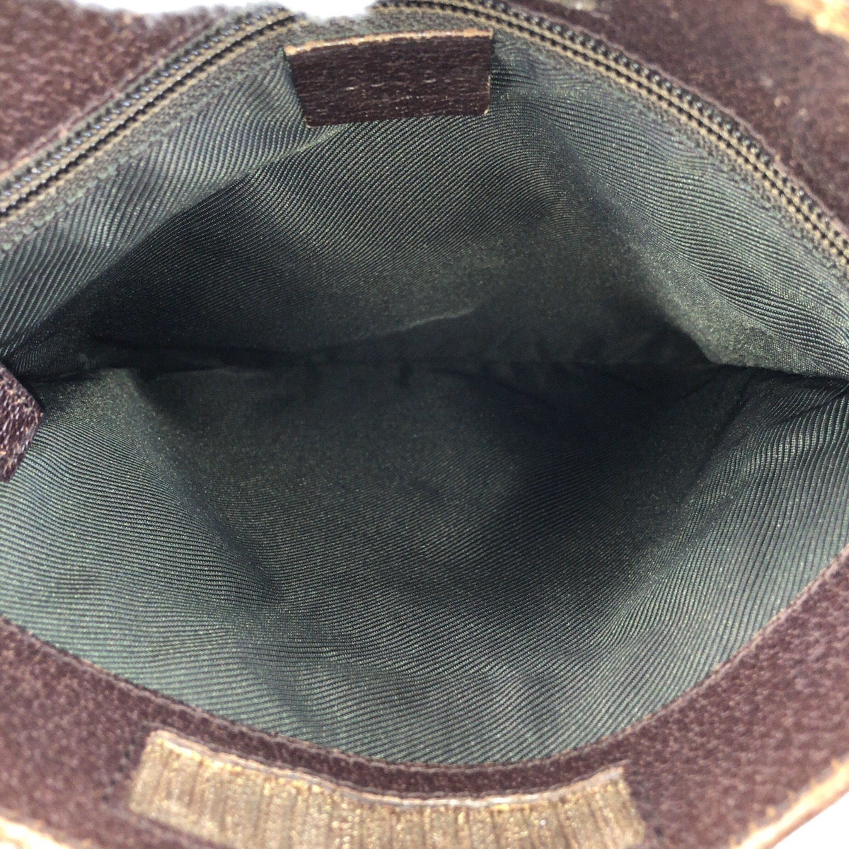 23506
GUCCI グッチ ベージュ ダークブラウン GGキャンバス / レザー 27639 ショルダーバッグ ポシェット レディース AB30