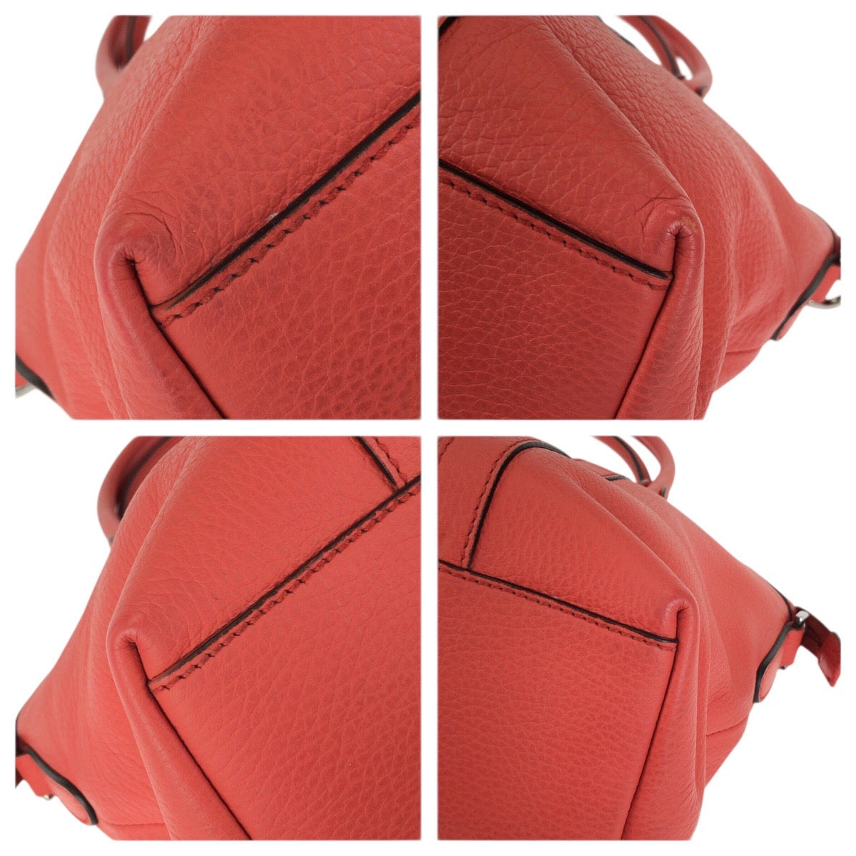 23509
GUCCI グッチ インターロッキング オレンジ ピンク ガンメタ金具 レザー 341503 トートバッグ ハンドバッグ レディース ABP42