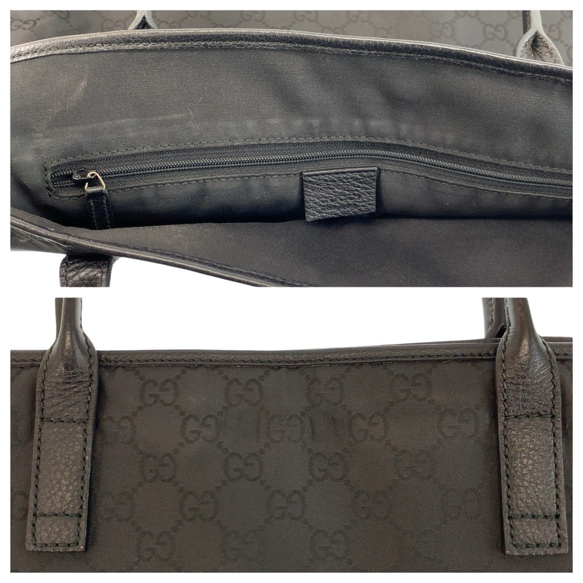 23510
GUCCI グッチ ブラック 黒 GGキャンバス / レザー 263345 トートバッグ ショルダーバッグ レディース A48
