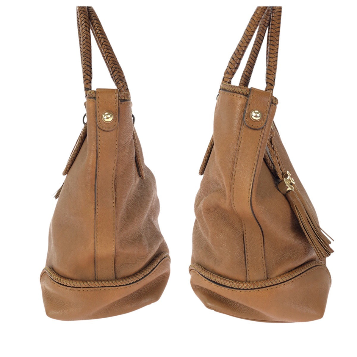 23511
GUCCI グッチ マラケシュ タッセル ブラウン ゴールド金具 レザー 257023 トートバッグ ハンドバッグ レディース ABP46