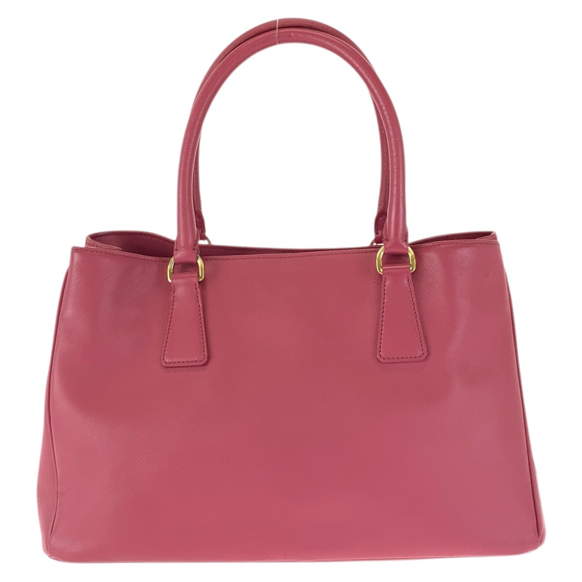 23512
PRADA プラダ サフィアーノ ガレリア 三角ロゴプレート 2way ピンク ゴールド金具 レザー ショルダーバッグ トートバッグ レディース ABP56
