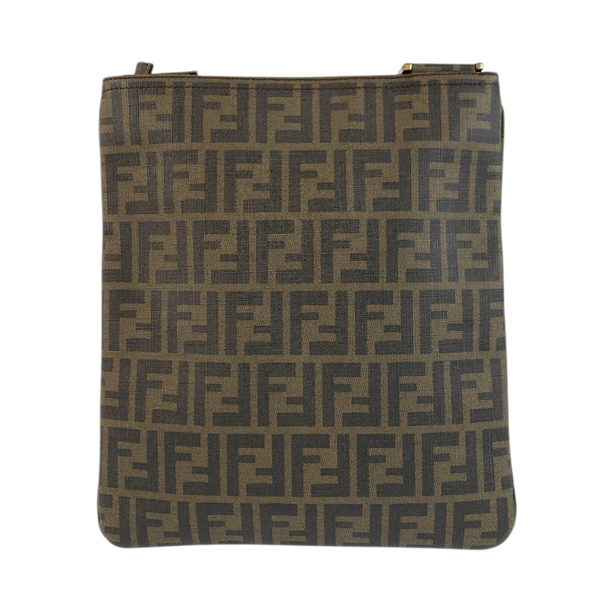 23514
FENDI フェンディ ズッカ ブラウン ゴールド金具 PVC 7VA207-UZD ショルダーバッグ ポシェット メンズ A52