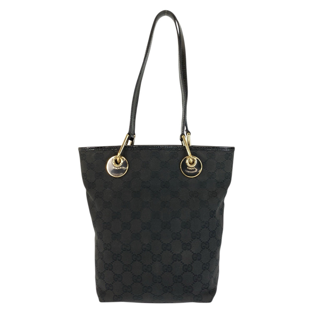 23522
GUCCI グッチ ブラック 黒 ゴールド金具 GGキャンバス 120340 トートバッグ ショルダーバッグ レディース ABP48
