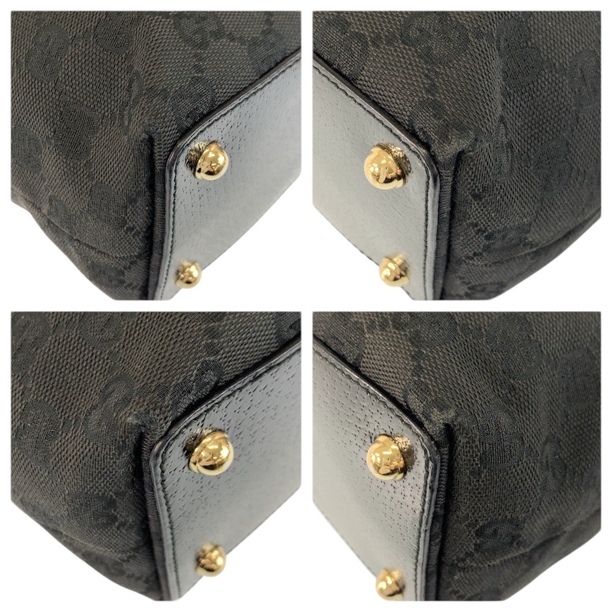 23522
GUCCI グッチ ブラック 黒 ゴールド金具 GGキャンバス 120340 トートバッグ ショルダーバッグ レディース ABP48
