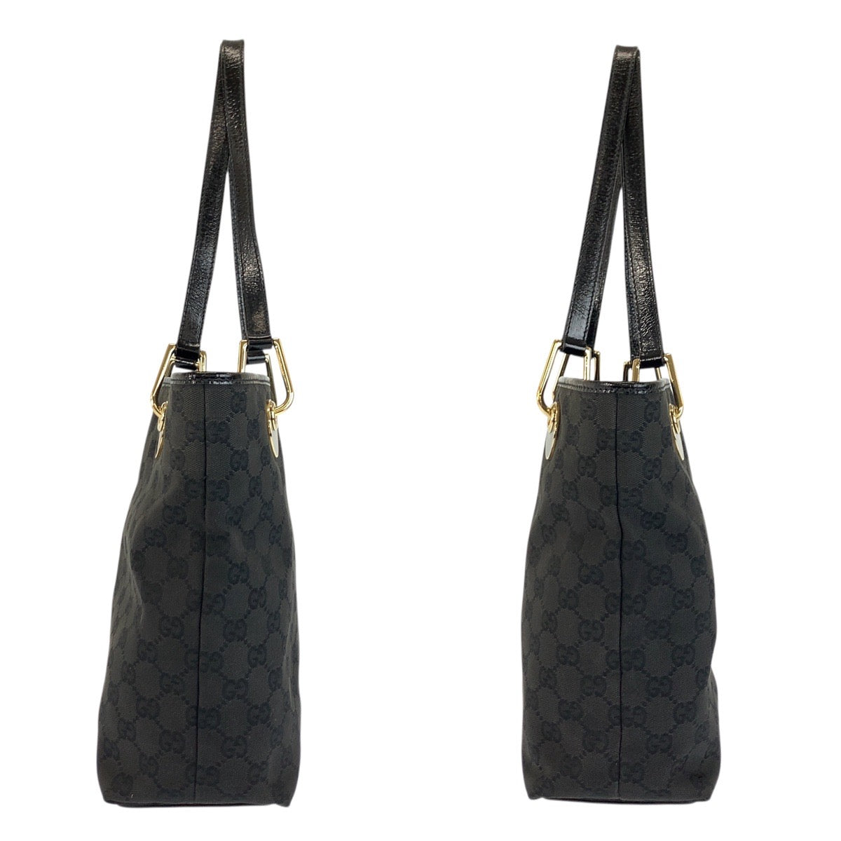 23522
GUCCI グッチ ブラック 黒 ゴールド金具 GGキャンバス 120340 トートバッグ ショルダーバッグ レディース ABP48