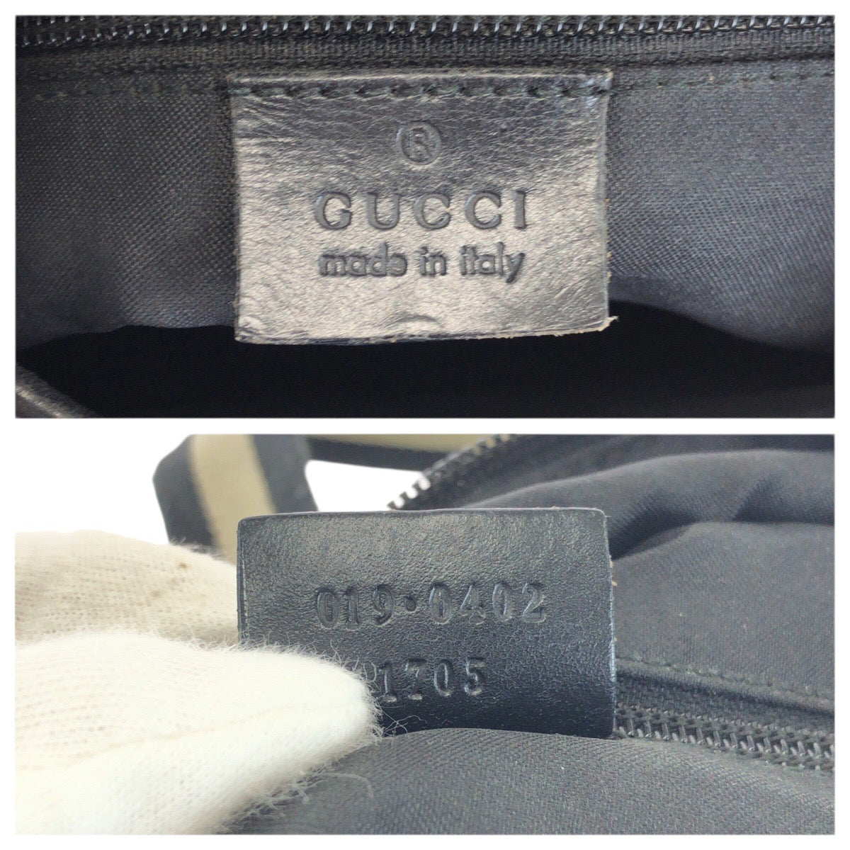 23525
GUCCI グッチ ブラック 黒 シルバー金具 GGキャンバス / レザー 019 0402 トートバッグ ショルダーバッグ レディース AB28