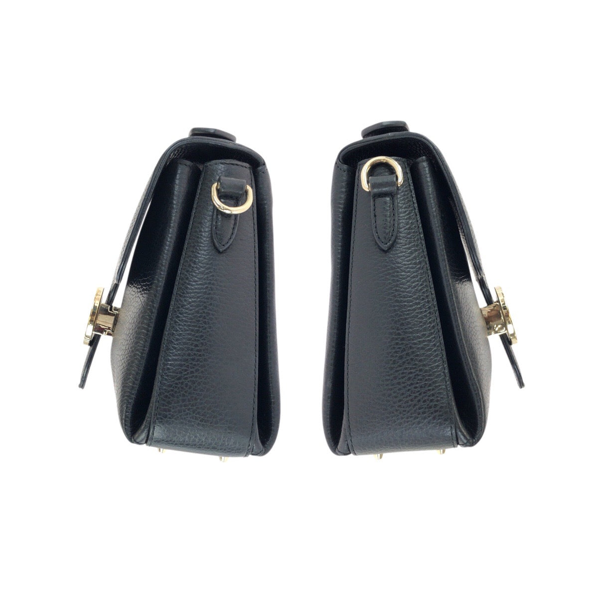 23526
GUCCI グッチ インターロッキングG 2way ブラック 黒 ゴールド金具 レザー 510302 チェーンショルダーバッグ ハンドバッグ レディース ABP92