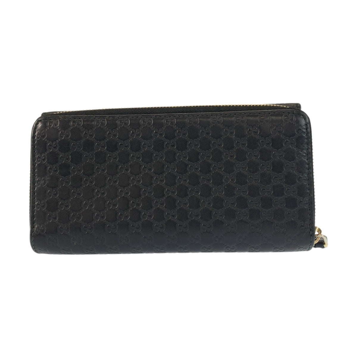 23528
GUCCI グッチ マイクログッチシマ ブラック 黒 ゴールド金具 レザー 449364 長財布 ロングウォレット メンズ ABP28