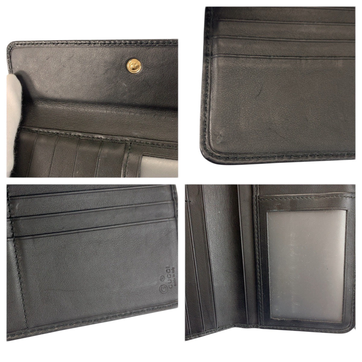 23528
GUCCI グッチ マイクログッチシマ ブラック 黒 ゴールド金具 レザー 449364 長財布 ロングウォレット メンズ ABP28
