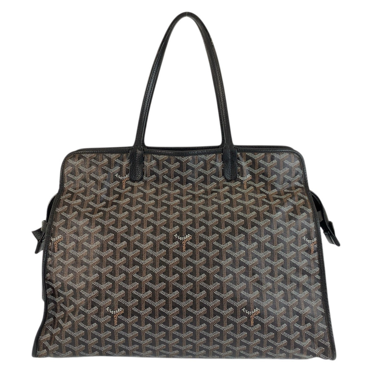 23536
GOYARD ゴヤール アーディPM ブラック 黒 ブラウン PVC / レザー トートバッグ ショルダーバッグ レディース ABP168