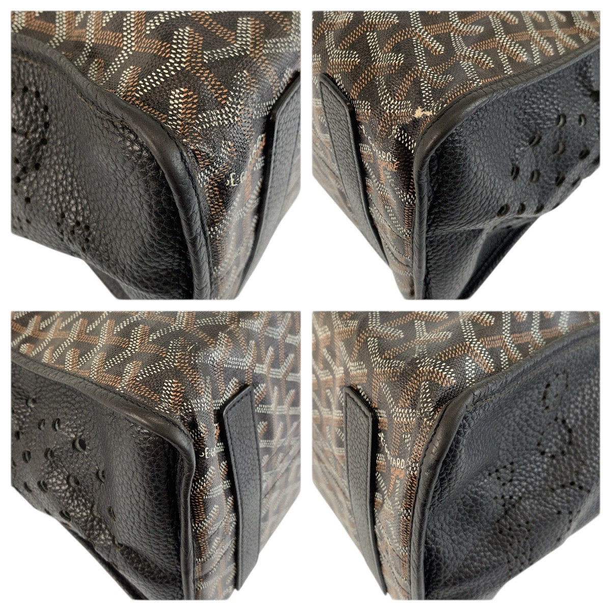 23536
GOYARD ゴヤール アーディPM ブラック 黒 ブラウン PVC / レザー トートバッグ ショルダーバッグ レディース ABP168