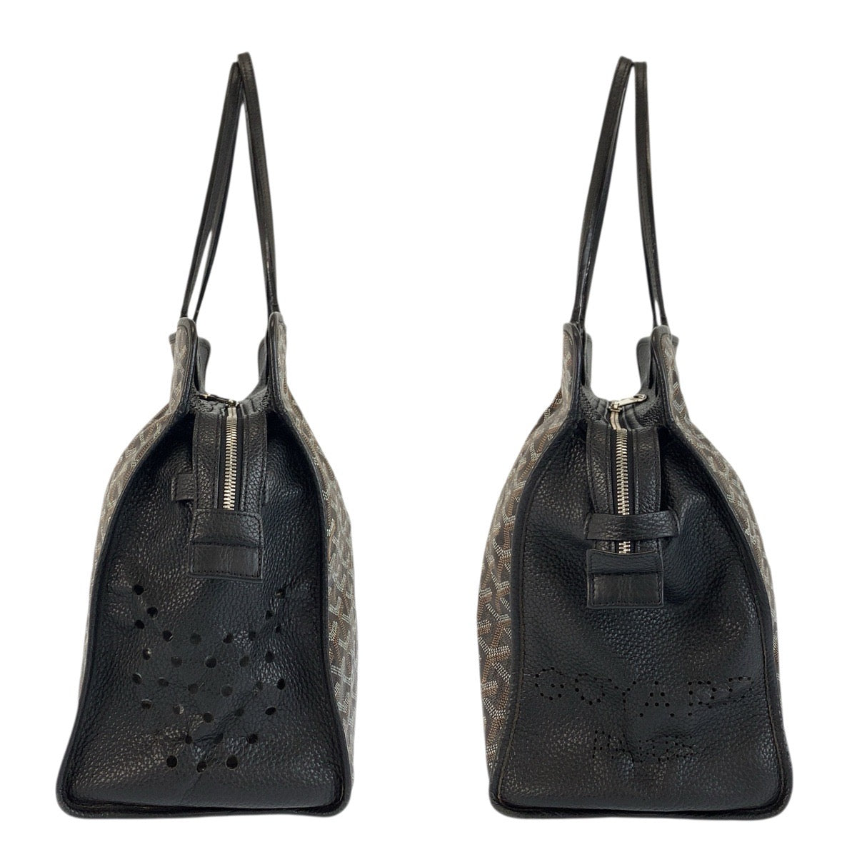 23536
GOYARD ゴヤール アーディPM ブラック 黒 ブラウン PVC / レザー トートバッグ ショルダーバッグ レディース ABP168