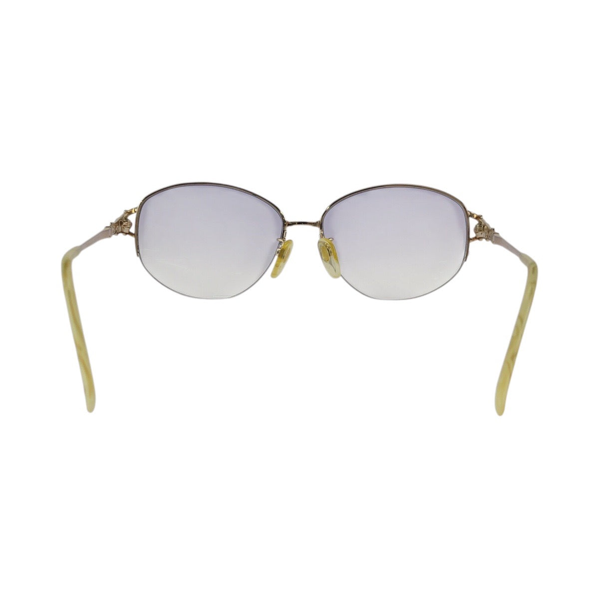 23547
FENDI フェンディ ダイヤモンド サファイア ゴールド メタル FE-9485 57□16-140 メガネ レディース ABP21