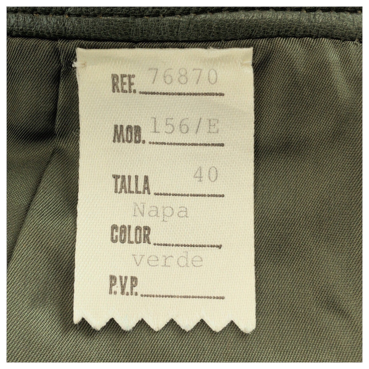 23551
LOEWE ロエベ サイズ40 グリーン ゴールド金具 レザー 156/E スカート レディース ABP28