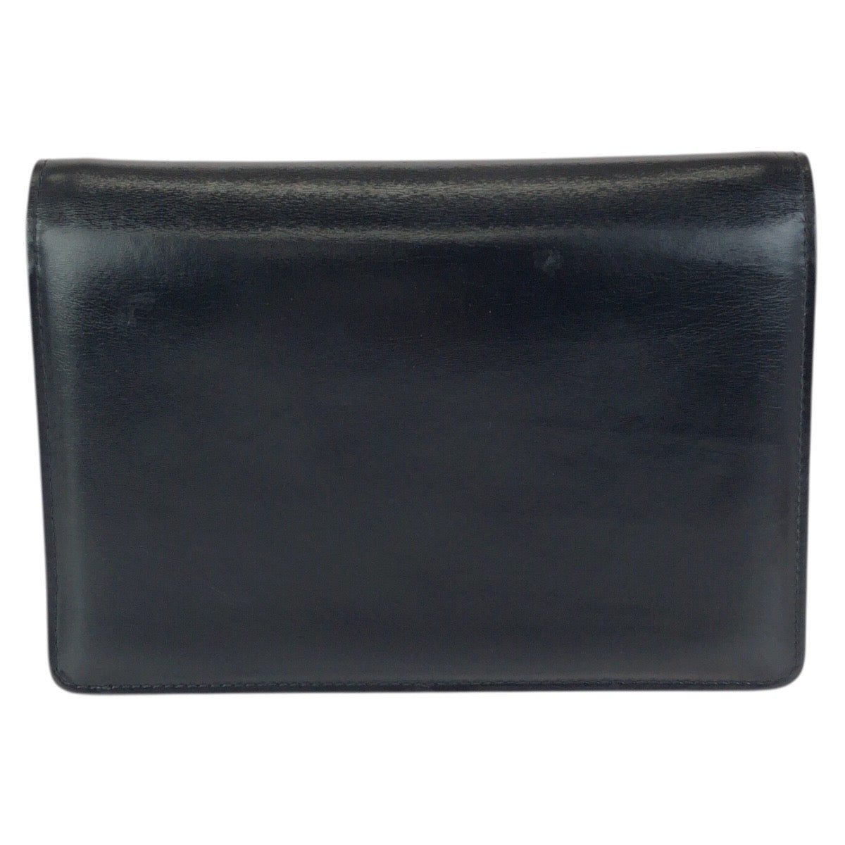 23553
GUCCI グッチ ヴィンテージ オールドグッチ タイガーアイ ブラック 黒 ゴールド金具 レザー ショルダーバッグ クラッチバッグ レディース ABP42