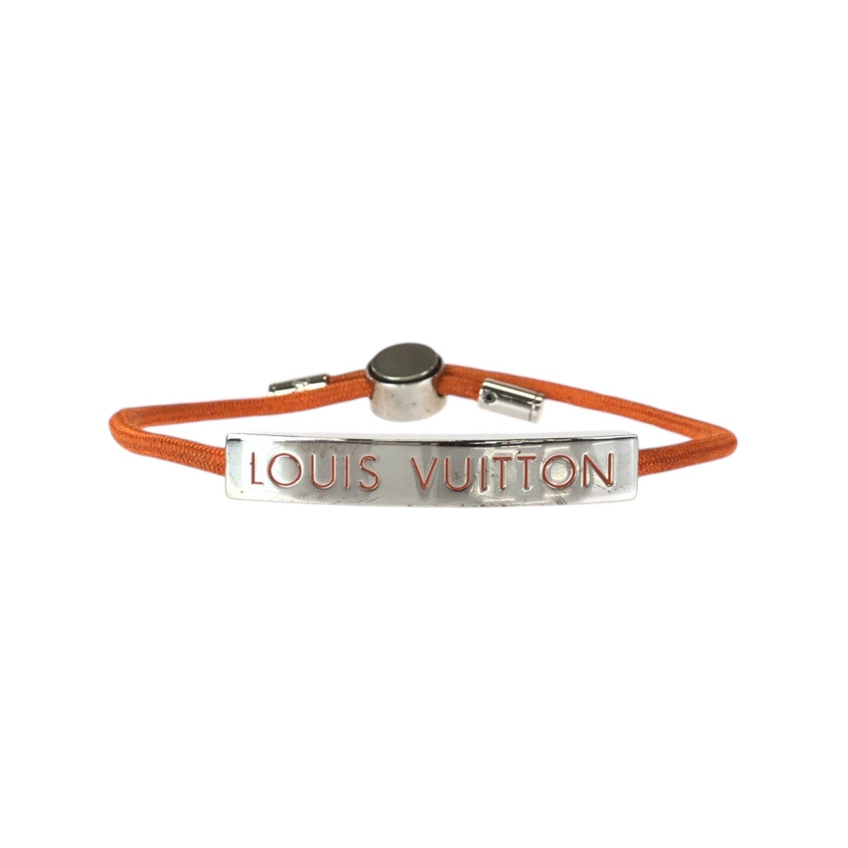 23554
LOUIS VUITTON ルイヴィトン ブラスレ LVスペース オレンジ シルバー金具 メタル M69310 ブレスレット バングル 男女兼用 レディース ABP14