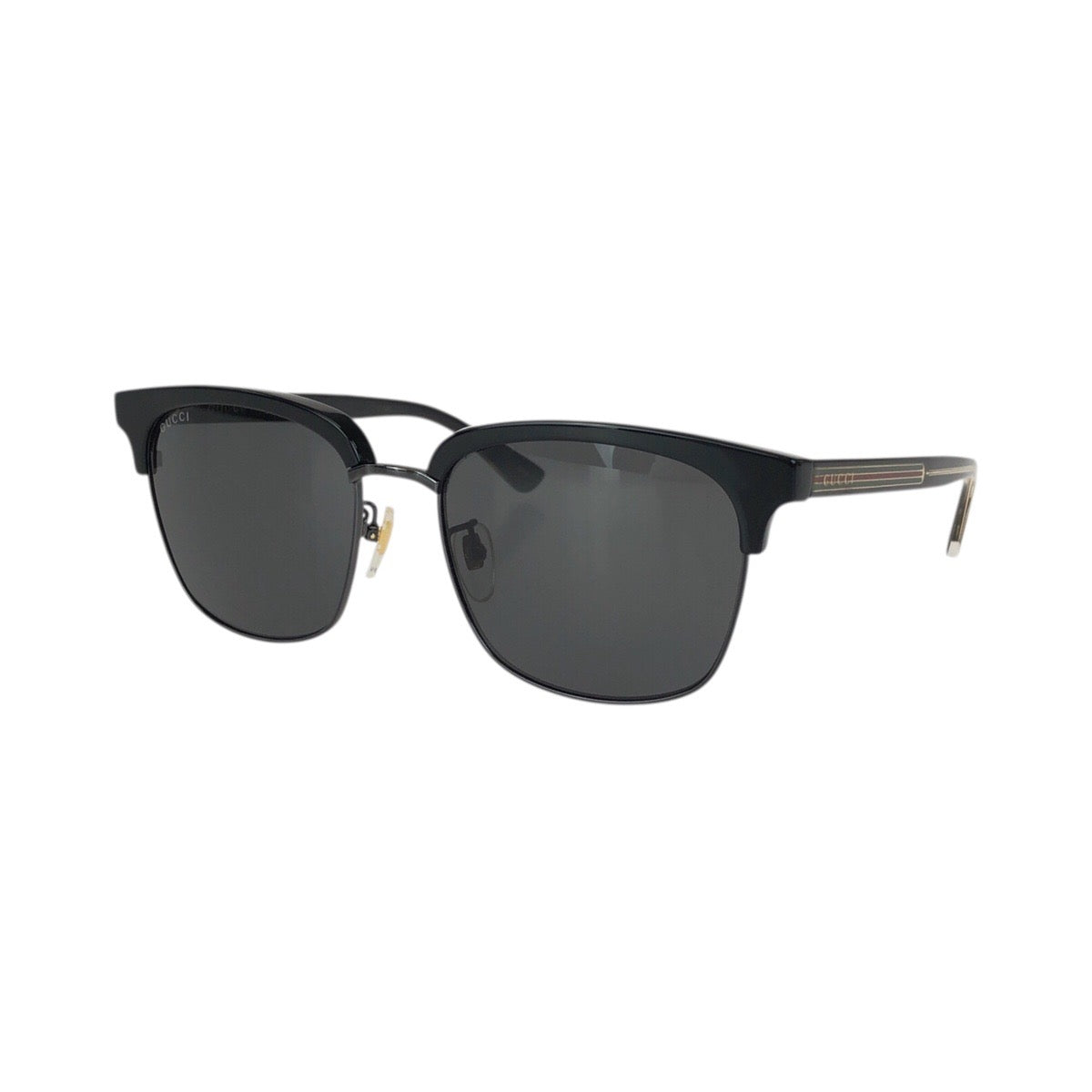 23555
GUCCI グッチ ブラック 黒 ゴールド金具 プラスチック / メタル GG0382S 001 56□18-145 サングラス メガネ 男女兼用 スクエア メンズ A21