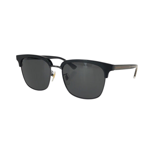 23555
GUCCI グッチ ブラック 黒 ゴールド金具 プラスチック / メタル GG0382S 001 56□18-145 サングラス メガネ 男女兼用 スクエア メンズ A21