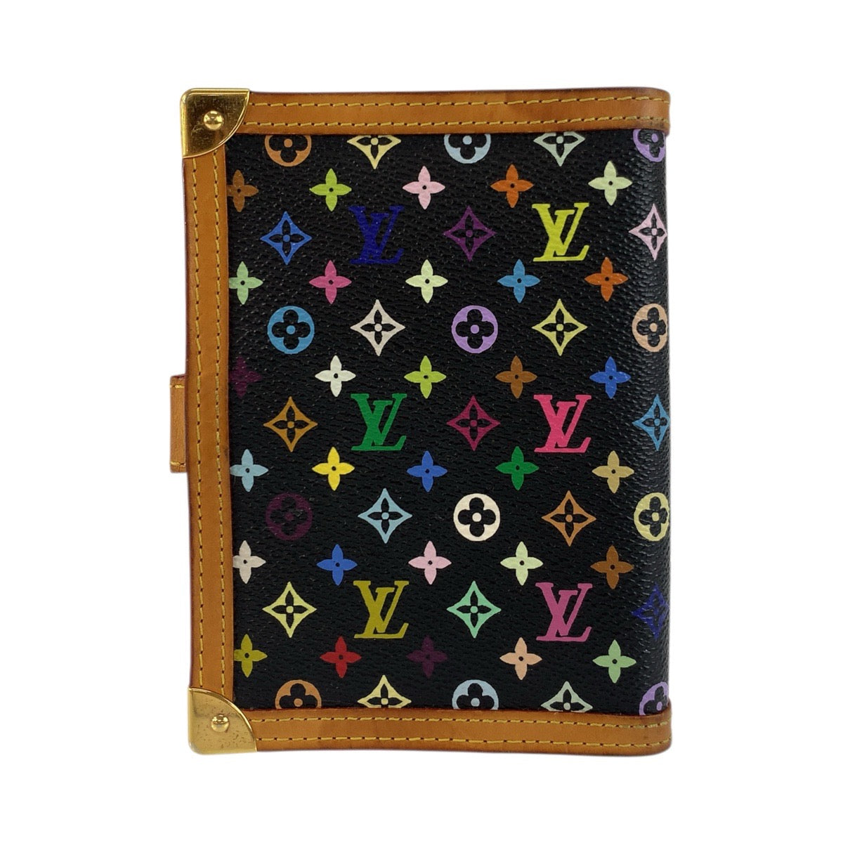 23560
LOUIS VUITTON ルイヴィトン モノグラム マルチカラー アジェンダPM ノワール ブラック ゴールド金具 PVC / レザー R20895 手帳カバー レディース ABP21