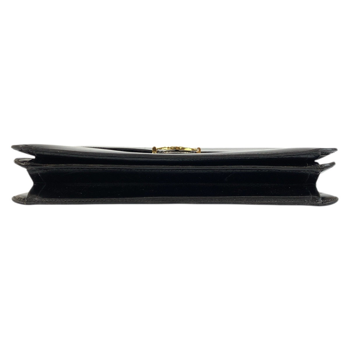 23562
Christian Dior クリスチャンディオール ヴィンテージ ブラック 黒 ゴールド金具 レザー ショルダーバッグ ハンドバッグ レディース ABP37