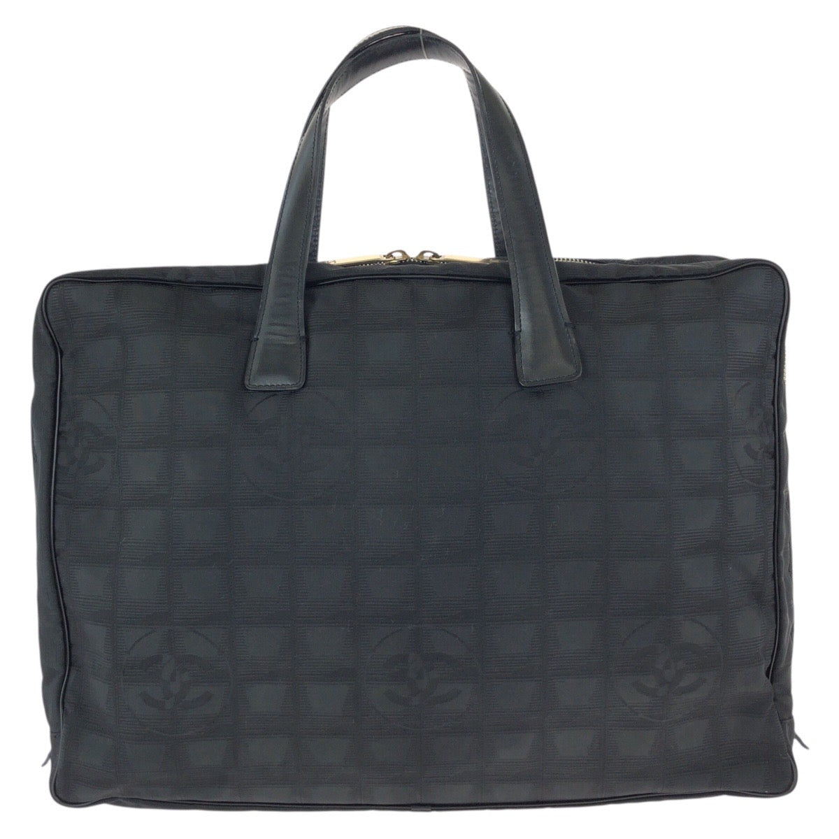 23563
CHANEL シャネル ニュートラベルライン ココマーク ブラック 黒 ゴールド金具 ナイロン / レザー トートバッグ ビジネスバッグ レディース ABP42