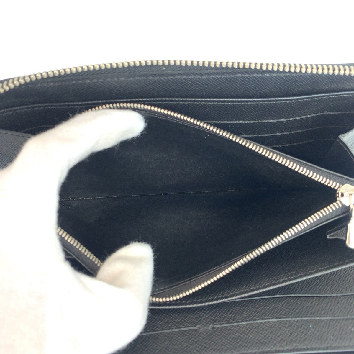 23565
LOUIS VUITTON ルイヴィトン タイガ ジッピー オーガナイザーNM ノワール 黒 シルバー金具 レザー M30056 長財布 ロングウォレット メンズ ABP37