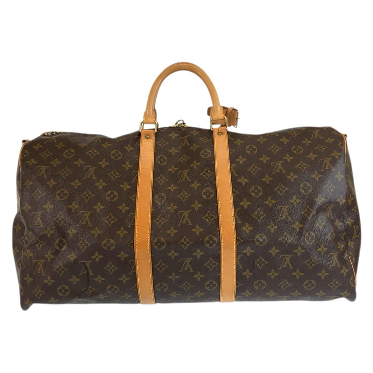 23567
LOUIS VUITTON ルイヴィトン モノグラム キーポルバンドリエール55 ブラウン ゴールド金具 PVC / レザー M41414 ボストンバッグ ショルダーバッグ レディース ABP120