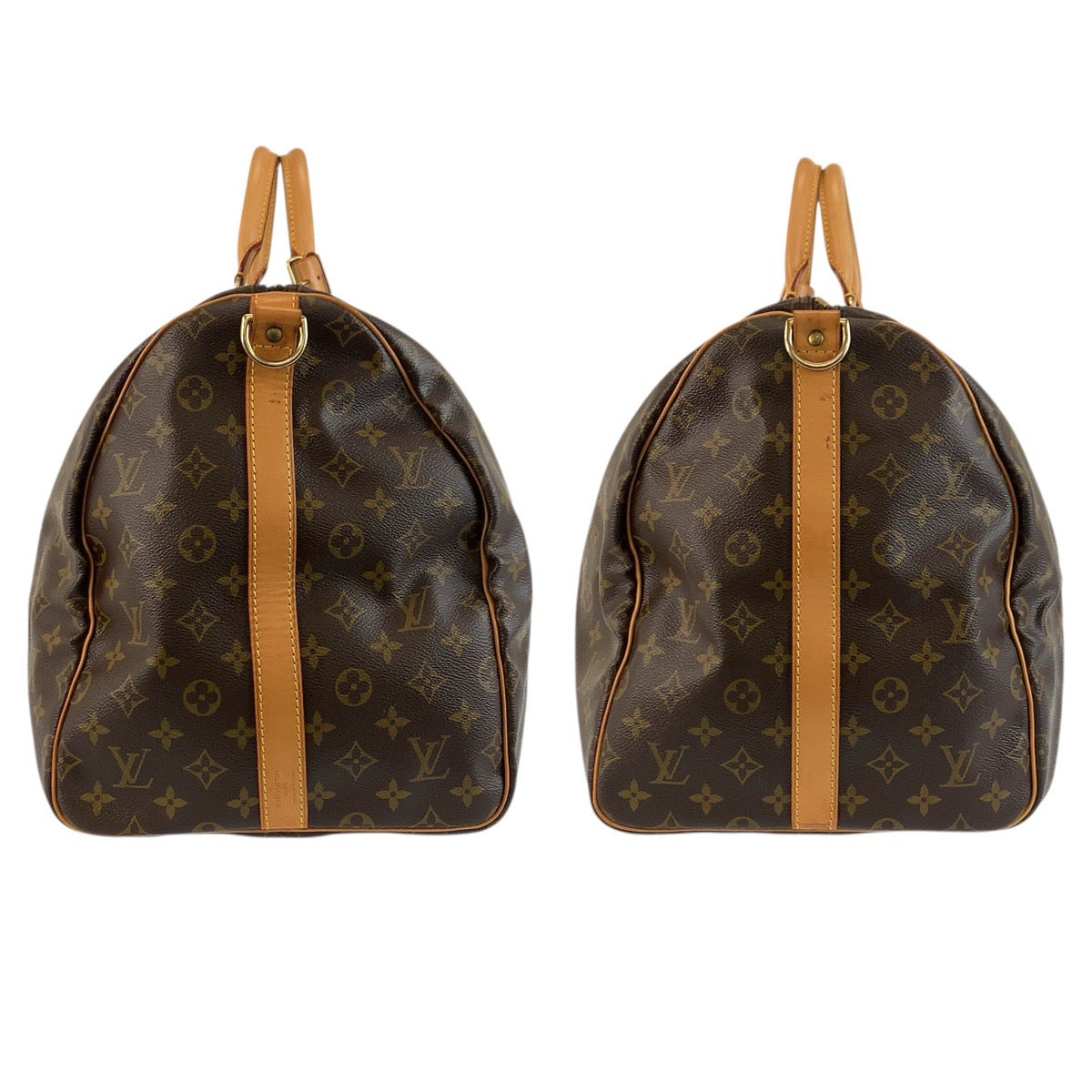 23567
LOUIS VUITTON ルイヴィトン モノグラム キーポルバンドリエール55 ブラウン ゴールド金具 PVC / レザー M41414 ボストンバッグ ショルダーバッグ レディース ABP120
