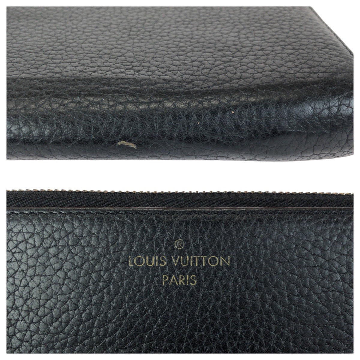 23568
LOUIS VUITTON ルイヴィトン トリヨン ポルトフォイユ コメット ブラック 黒 ゴールド金具 レザー M63102 長財布 ラウンドファスナー レディース AB21